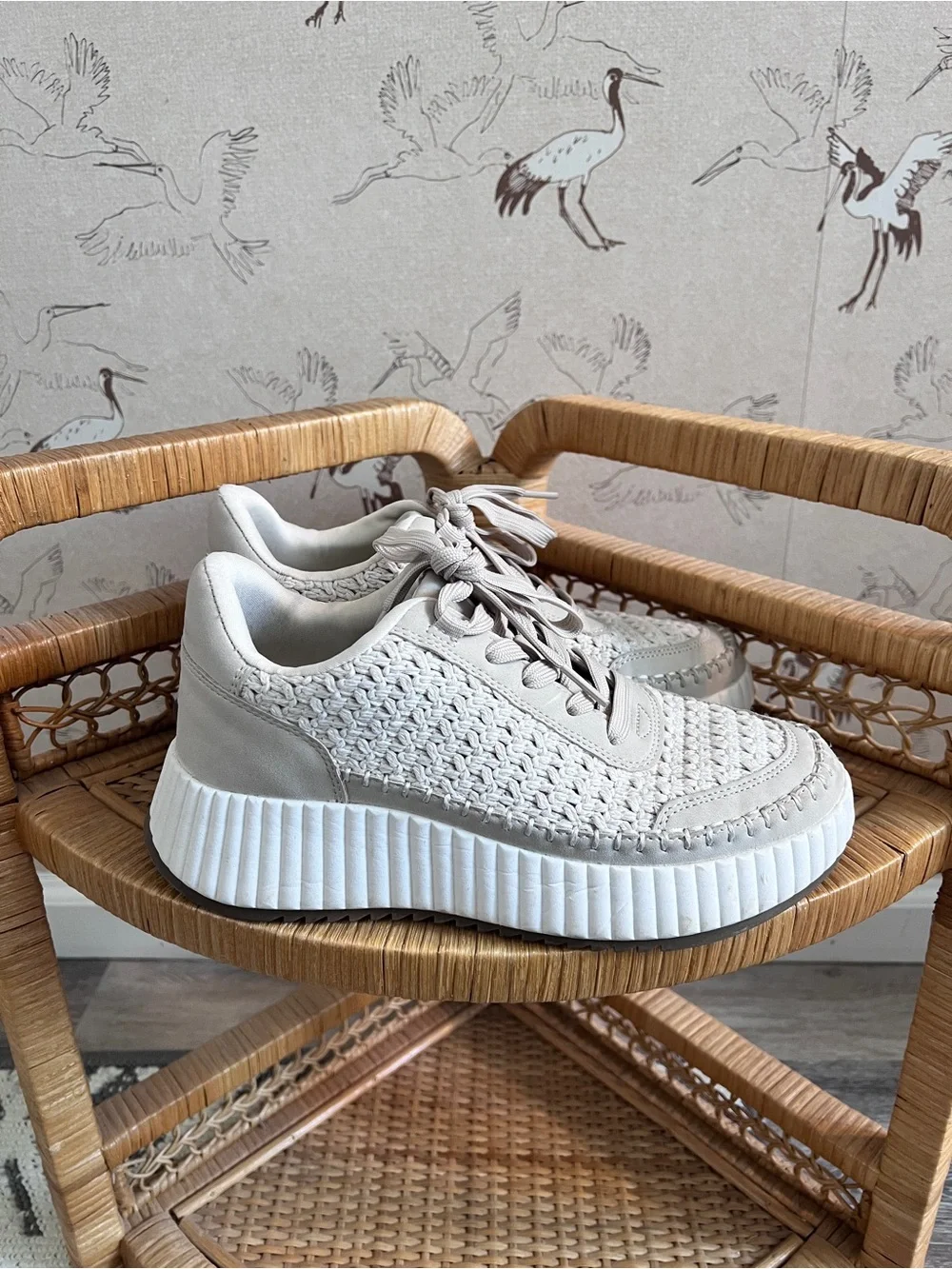 Dolce vita woven knit sneakers